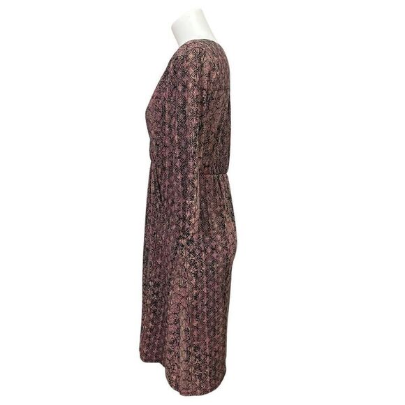 Peruvian Connection Margaux V Neck Knee Length Dress Aztek Ikat Sz Small - Picture 3 of 7